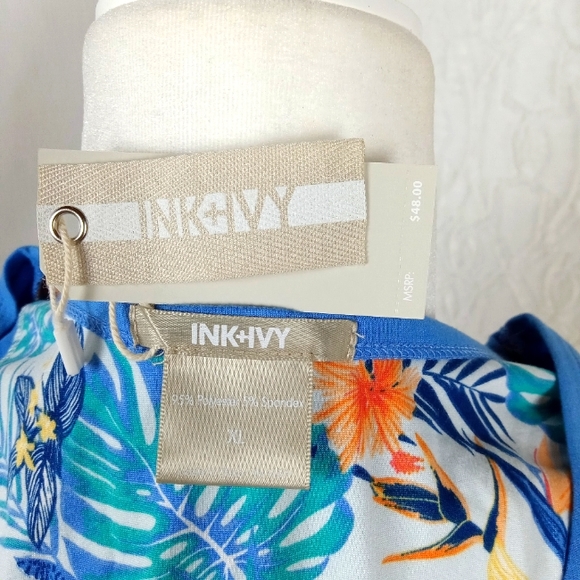 Inc + Ivy Women's Blue Tank Top Size XL NWT - Picture 4 of 4